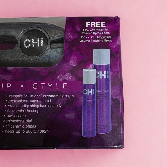 NWOT CHI | Silver Glisten 1” Ceramic Hairstyling Iron - Picture 7 of 7